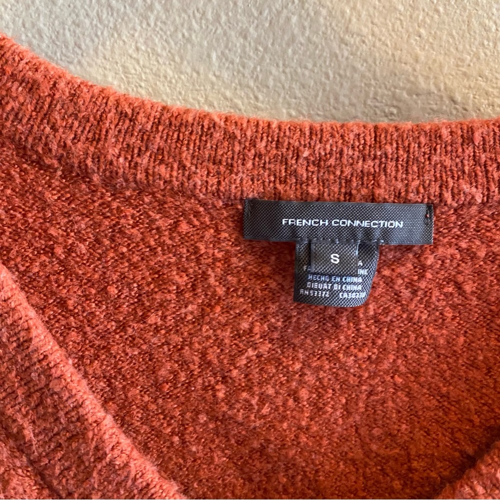 French Connection Urban Flossy Sweater Pumpkin Small - Picture 5 of 6